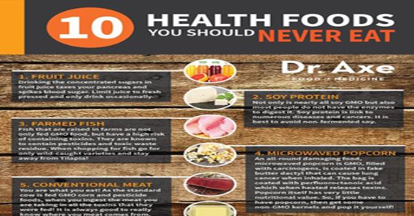10 Health Foods You Should Never Eat Infographic Infographics 