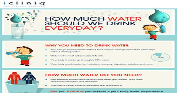 How Much Water Should We Drink Everyday Infographic Infographics 2589