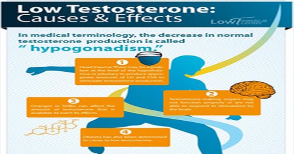 Low Testosterone - Causes & Effects Infographic Infographics