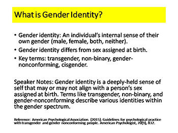 Gender Identity and Reproductive Health in Gynecology