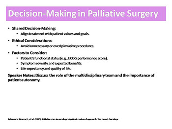 Palliative Surgical Interventions