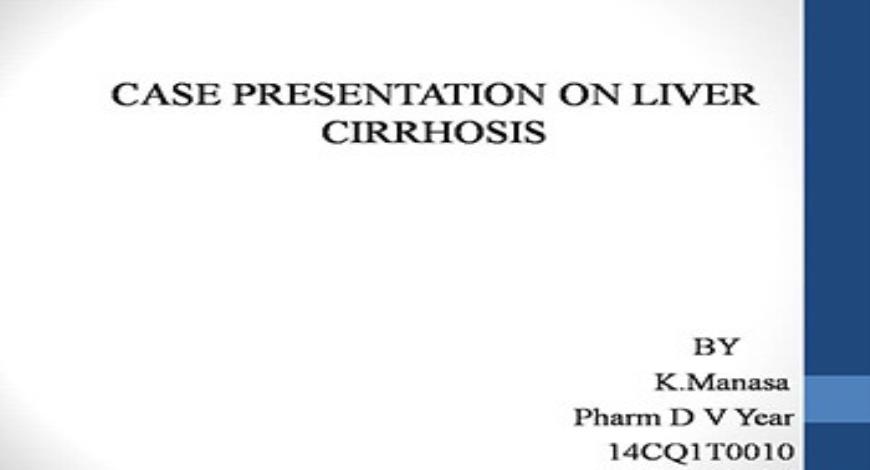 case presentation liver cirrhosis