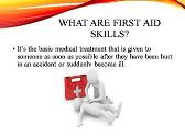 First Aid Skills