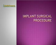 Implant surgical procedure PowerPoint Presentation