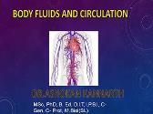 Body Fluids and Circulation