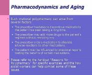 Polypharmacy in Older Adults PowerPoint Presentation