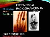 HISTORY OF RADIOLOGY