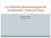 Le traitement pharmacologique