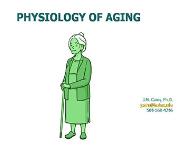 Physiology of Aging PowerPoint Presentation